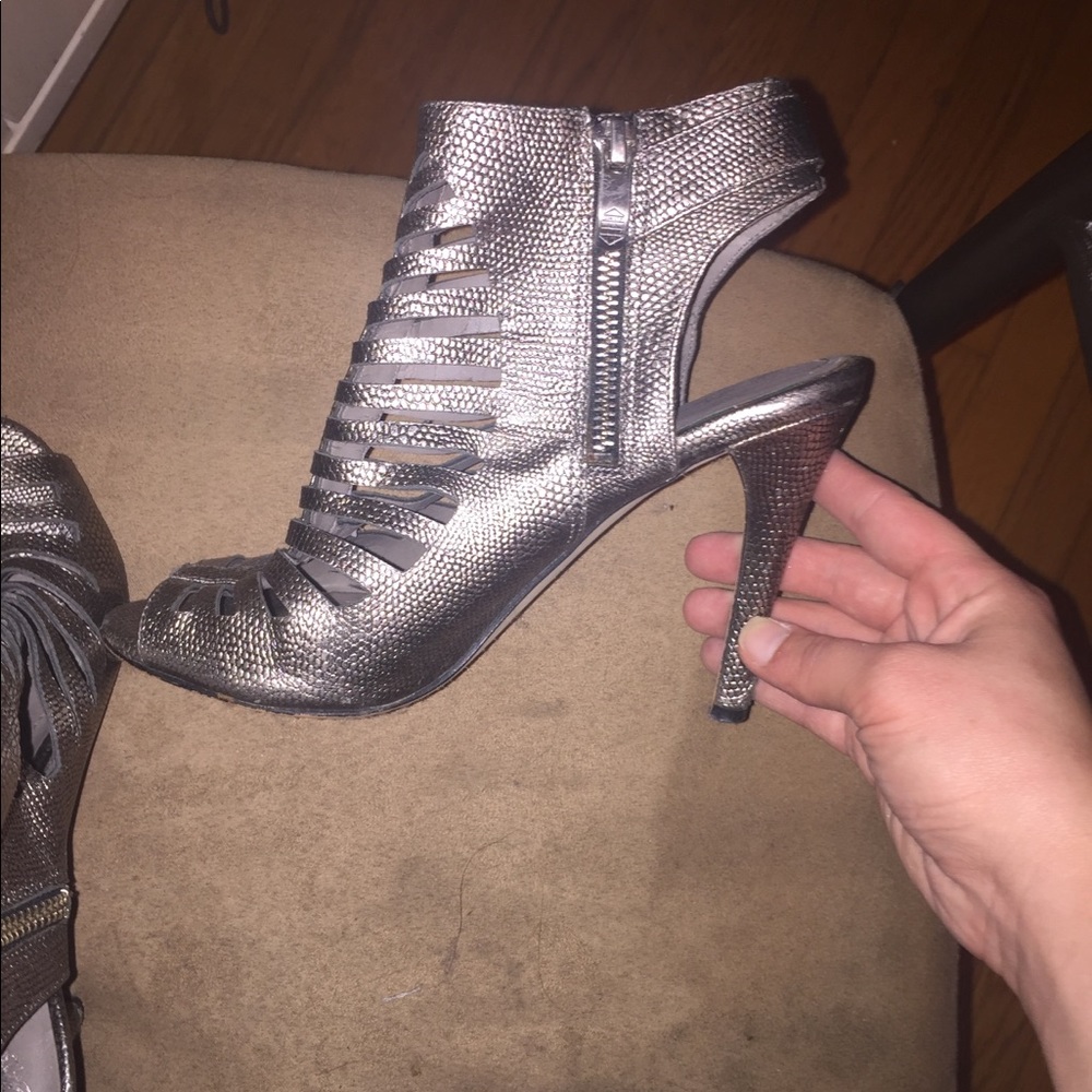 Cute grey high heels